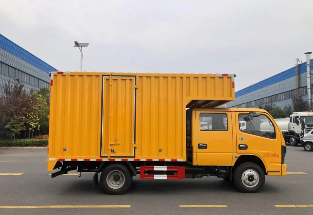 東風多利卡藍牌雙排座檢修車圖片2